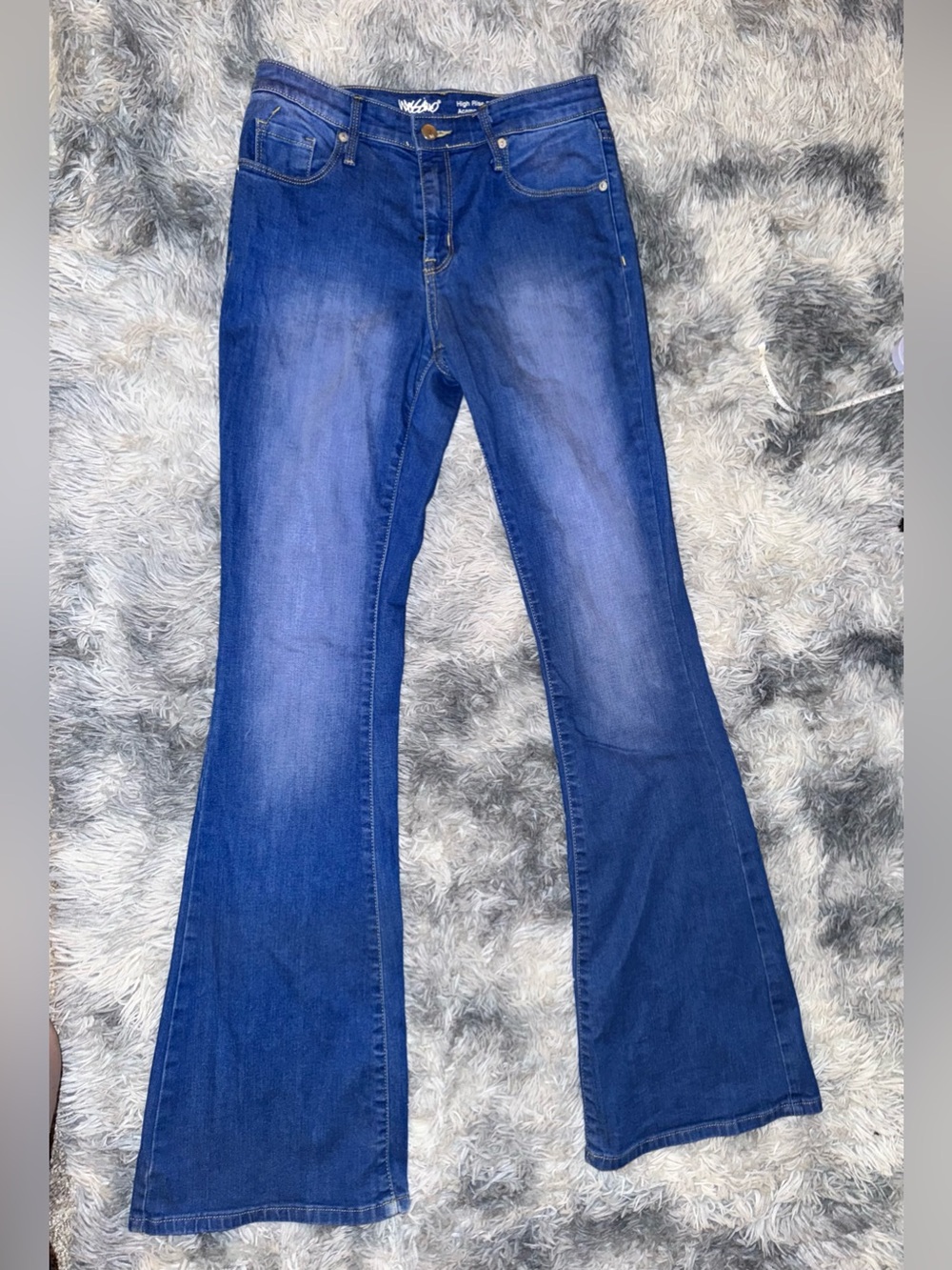 Blue flare jeans